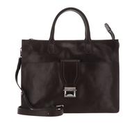 THE BRIDGE Dante 2 Handle Briefcase Castagna / Nickel