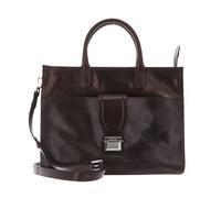 THE BRIDGE Dante 2 Handle Briefcase Castagna / Nickel