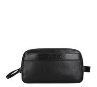 The Bridge Giacomo Travel Kulturbeutel schwarz, Leder, 26 x 15 x 11cm