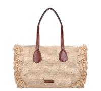 The Bridge Korbtasche / Shopper mit Lederdetails, Beige
