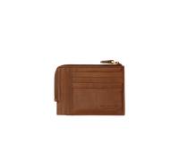 The Bridge Reißverschluss-Münzbeutel mit Dokumenten- und Kreditkartenfächern braun - Farb-Varianten: Braun