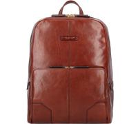 Computer-Rucksack aus Leder mit zwei Fächern The The Bridge Vespucci, braun - Farb-Varianten: Braun