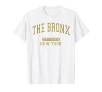 The Bronx New York Settled 1639 Vintage Sports Arched Beige Preisgünstiges Grafik-T-Shirt, Herren, Weiß, XL