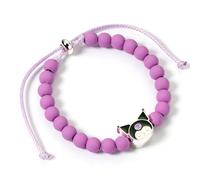 The Carat Shop Perlenarmband Hello Kitty mit Kuromi-Anhänger, Violett 21 cm