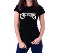 The Carpenters Band Logo Music Tee Wo Unisex 100% Cotton Short-Sleeve T-Shirts Black XL