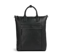 The Chesterfield Brand Cow Wax Pull Up Luisa Rucksack-Tasche schwarz, Leder, Damen, 12L