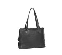 The Chesterfield Brand Flint Schultertasche Shoulderbag Large 27 Black Schultertasche