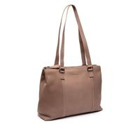 The Chesterfield Brand Schultertasche Marvos Leder 32 cm Grau