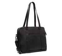 The Chesterfield Brand Leder-Schultertasche Pretoria 36 cm Schwarz
