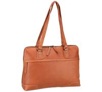 The Chesterfield Brand Branson Schultertasche Leder 37 cm Laptopfach braun