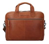 The Chesterfield Brand Wax Pull Up Aktentasche Leder 40 cm Laptopfach braun