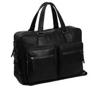 The Chesterfield Brand Wax Pull Up Aktentasche Leder 43 cm Laptopfach schwarz