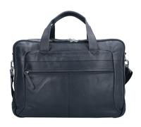 The Chesterfield Brand Wax Pull Up Aktentasche Leder 44 cm Laptopfach schwarz