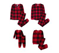 The Children's Place Baby Herren Familie passende Thermo-Schlafanzug-Sets Rot Buffalo Plaid X-Large Erwachsene