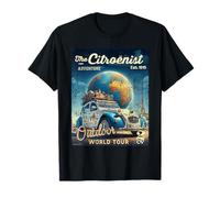 The Citroënist 2CV Outdoor-Abenteuer-Weltreise Vatertag T-Shirt