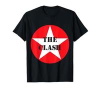 The Clash - Circle Star T-Shirt - Offizieller Merchandise - Unisex-Schwarz - S