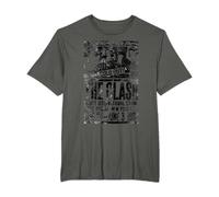 The Clash - Grau, Kurzarm, S, Herren, Klassisch, Band-Merchandise T-Shirt