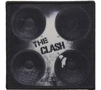 The Clash - Lautsprecher - Aufnäher zum Aufbügeln - Polyester (Einheitsgröße) (Schwarz/Grau)