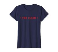 The Clash - Logo mit Sternen T-Shirt, Damen, Marineblau, S