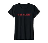 The Clash - Logo mit Sternen T-Shirt, Damen, Schwarz, S