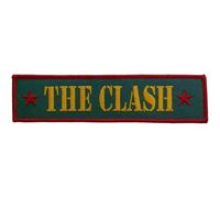 The Clash Logo Streifen Patch Star Military Green Embroidered Iron On On