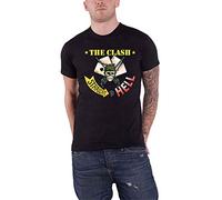 The Clash T Shirt Straight to Hell Single Band Logo Nue offiziell Herren Schwarz M