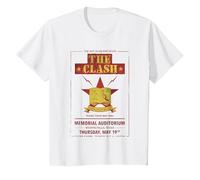 The Clash - Texas Tour 83' Wichita Falls T-Shirt, Kinder, Weiß, 140