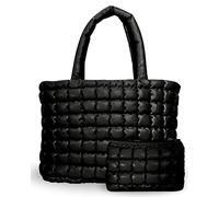 The Cloud Puffer Tote With Insert Pouch | Quilted Shoulder Bag for Women | Trendy Padded Puffy Tote