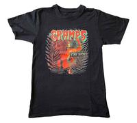 The Cramps T Shirt Stay Sick Band Logo Nue offiziell Herren Schwarz L