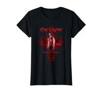 The Crow Believe In Angels Cross T-Shirt, Damen, Schwarz, S