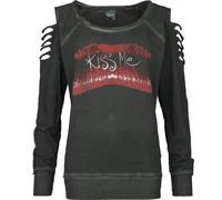 The Cure Kiss Me Sweatshirt charcoal in XXL