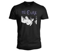 The Cure - Robert Smith T-Shirt für Herren und Damen, offizieller Gothic-Stil, New Wave T-Shirt, Dark Band, reguläre Passform