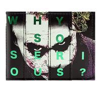 The Dark Knight The Joker Why So Serious? Geldbörse/Geldbeutel Bi-Fold ID- & Kartenhalter, Schwarz