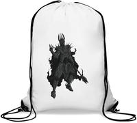The Dark Lord Art Bösewicht Elf Mann Troll Zwerg Menschenpanzer Umhang Ring Gym Sack Casual Drawstring Bag Weiß
