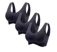 The Deal, Damenmode Black Friday, BH Damen Ohne Bügel Push Up BH Große Größen Guter Halt Bügelloser Seamless Bra Bequemer Soft BH Spitzen Bustiers Top BH Mit Vorderverschluss Ohne Bügel