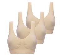 The Deal Sale Angebote Sport BH Damen Ohne Bügel Große Größen Nahtloser BH Wireless Komfort BH Bequem Schlaf Still Sport Bralette Soft Frauen Bustiers Top Must Haves Sale Angebote Damen Bekleidung