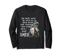 The Devil Saw Me with My Head Down Thought He'd Won Knights Langarmshirt