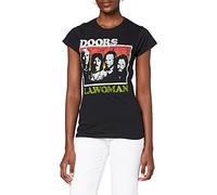 The Doors Damen T-Shirt LA Woman Short Sleeve Gr. 36, Schwarz