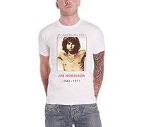 The Doors Jim morrison American Poet offiziell Herren Nue Weiß T Shirt
