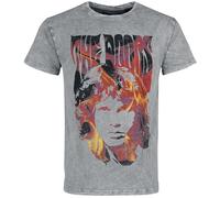 The Doors Jim On Fire Männer T-Shirt grau L 100% Baumwolle Band-Merch, Bands