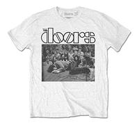 The Doors Jim On Floor Herren-T-Shirt, kurzärmelig Gr. L, weiß