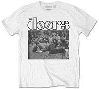 The Doors Jim On The Stage Floor T-Shirt, Weiss/opulenter Garten, Mittel
