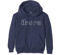 The Doors Kapuzenpullover Classic Band Logo Nue offiziell Unisex Navy Blau XL