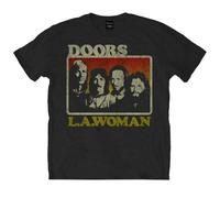 The Doors Herren, T-Shirt, LA Woman, Schwarz (Black), L