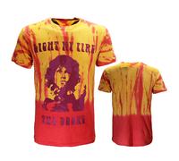 The Doors Light My Fire Dip Dye T-Shirt - Offizielles Merchandise M Orange