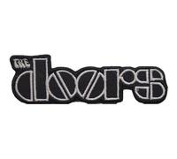 The Doors Patch Band Logo offiziell Schwarz Woven Iron On 28 x 90mm One Size