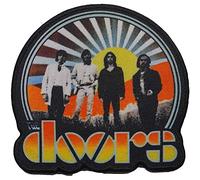 The Doors - Sonnenaufgang - Aufnäher zum Aufbügeln - Baumwolle (Einheitsgröße) (Schwarz/Orange)