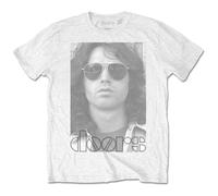 The Doors T Shirt Aviators Band Logo Nue offiziell Unisex Weiß S