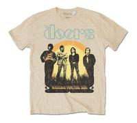 The Doors T Shirt Waiting for The Sun 1968 Tour Logo offiziell Herren Nue Sand L