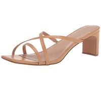 The Drop Amelie Riemchensandalen Karree-Zehenpartie Sandalen mit Absatz, Beige, 37 EU